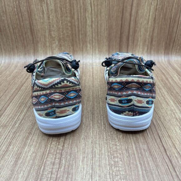 Corky Kayak Pink Aztec Slip On Comfort Boat Fashion Shoes Women's 10 Sneakers - Picture 2 of 7